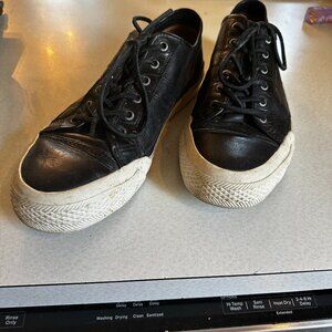 Men's Frye Black Leather Sneaker